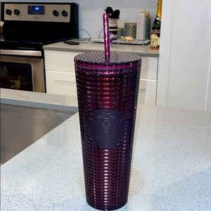 arbucks 2020 holiday tumbler dark purple
